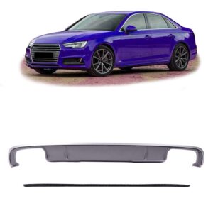 Sport Diffusor Silber Passend für AUDI A4 B9