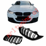 Sport Doppelsteg Kühlergrill Schwarz Glanz Passend für BMW F30 F31 F31nr1tuning.at