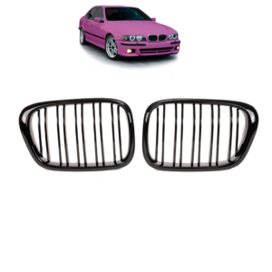 Sport Kühlergrill Doppelsteg Schwarz Glanz für BMW E39 von nr1tuning.at