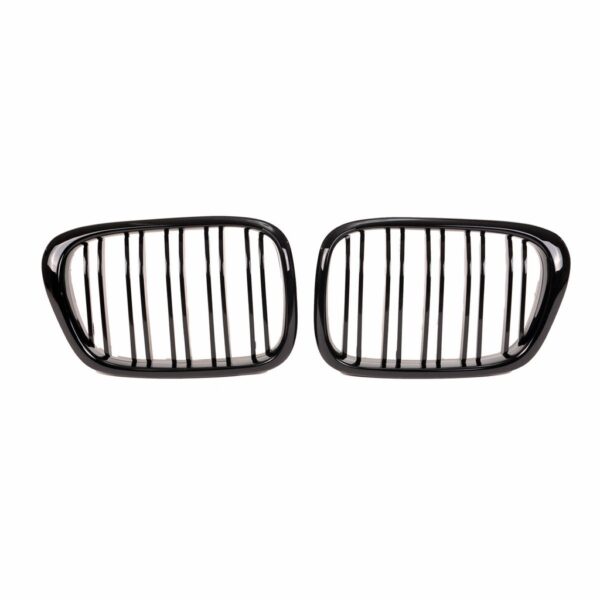 Sport Kühlergrill Doppelsteg Schwarz Glanz für BMW E39 von nr1tuning.at