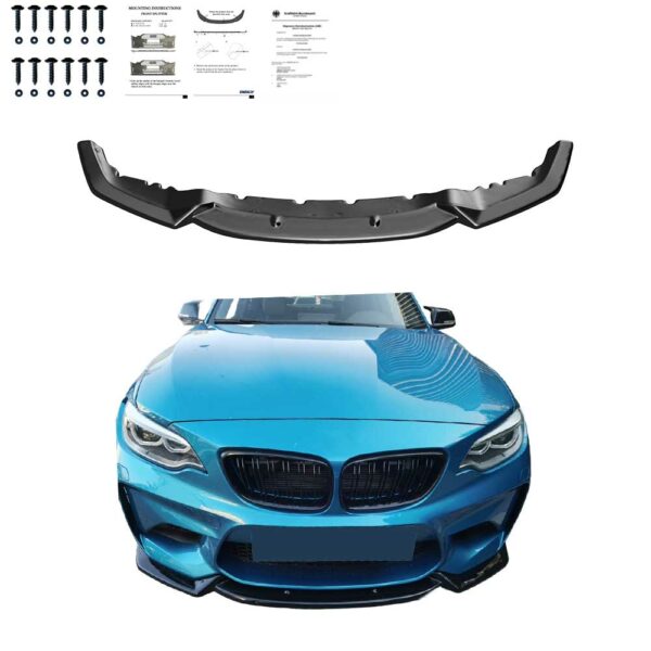 Sport Frontspoiler Lippe Glanz mit ABE Passend für BMW F87