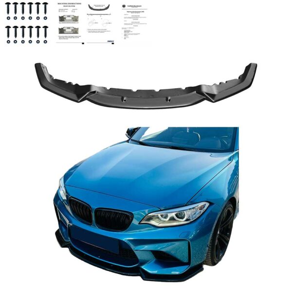 Sport Frontspoiler Lippe Glanz mit ABE Passend für BMW F87