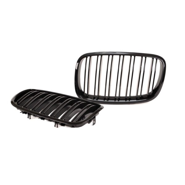 Sport Doppelsteg Kühlergrill Schwarz Glanz Passend für BMW E70-E71 von nr1tuning.at