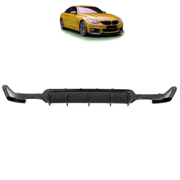 Sport Diffusor 00-00 Glanz Passend für BMW F32 F33 F36