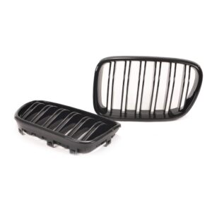 Sport Doppelsteg Kühlergrill Schwarz Glanz Passend für BMW F25 F26 VFL von nr1tuning.at