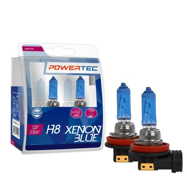 Powertec Xenon Blue H8 12V DUO