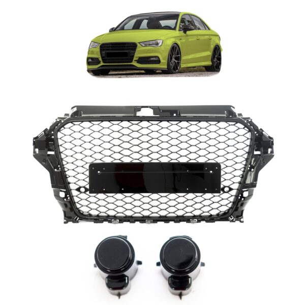 Sport Kühlergrill Wabendesign passt für Audi A3 V8 2012-2016