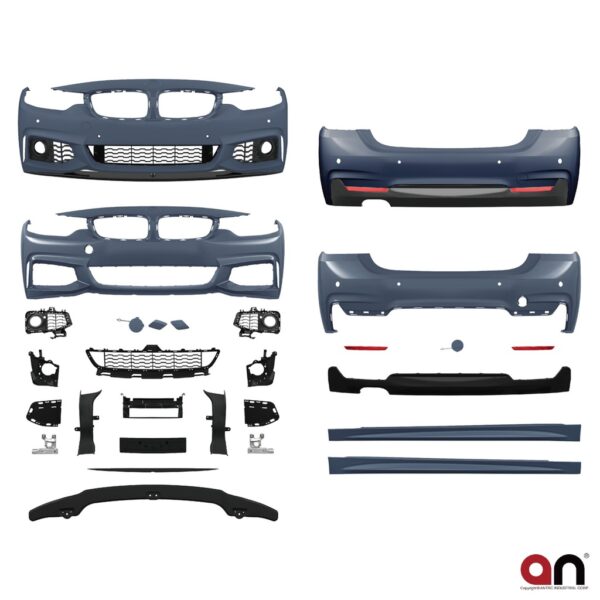 AN Sport Body Kit PDC SRA 00- Diffusor Passt Für BMW F36