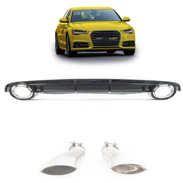 Sport Diffusor Passend für AUDI A6 C7 (G4) 2015-2018