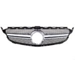 Sport Kühlergrill Schwarz-Silber passt für Mercedes Benz W205