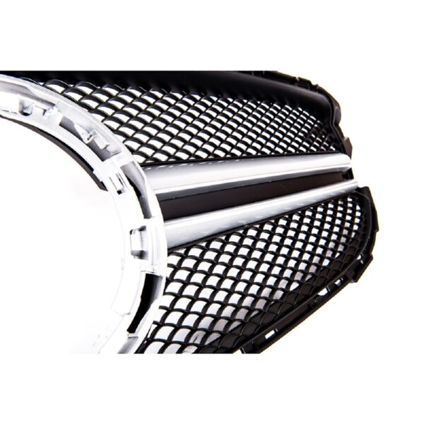 Sport Kühlergrill Schwarz-Silber passt für Mercedes Benz W205
