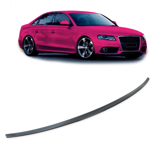 Sport Heckspoiler Schwarz Glanz Passend für Audi A4 B8 8K 07-15