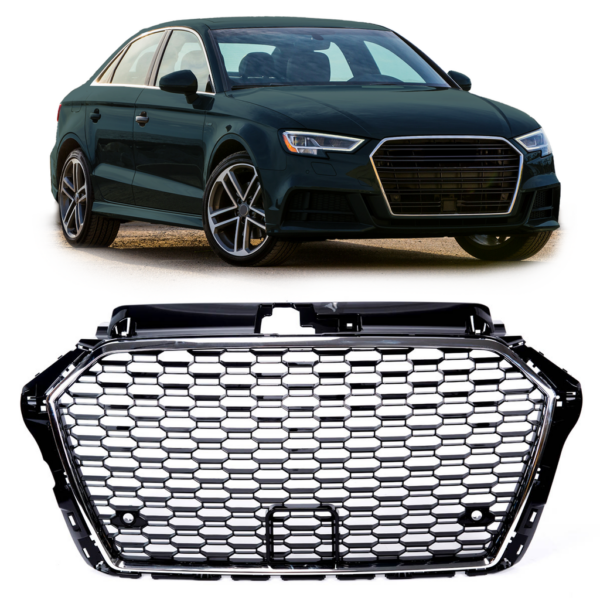 Sport Kühlergrill Wabendesign passt für Audi A3 8V 2016-2020 Facelift