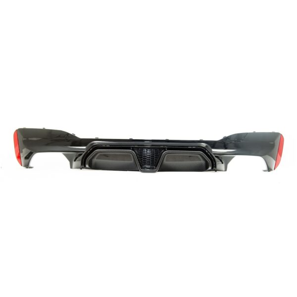 Sport Heckdiffusor Schwarz Glanz-Carbon Look Passend für BMW G30 G31