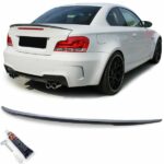 Sport Heckspoiler Schwarz Glanz mit ABE Passend für BMW E82 Coupe Facelift 07-13
