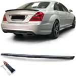Sport Heckspoiler Schwarz Glanz mit ABE Passend für Mercedes w221 05-09