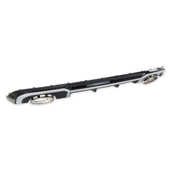 Sport Diffusor Silber Leiste Schwarz passend für AUDI A3 8V 16-19 Limousine  