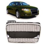 Kühlergrill Chrom Wabendesign passend für AUDI A4 B7 (8E) 2004-2008 Sedan Avant