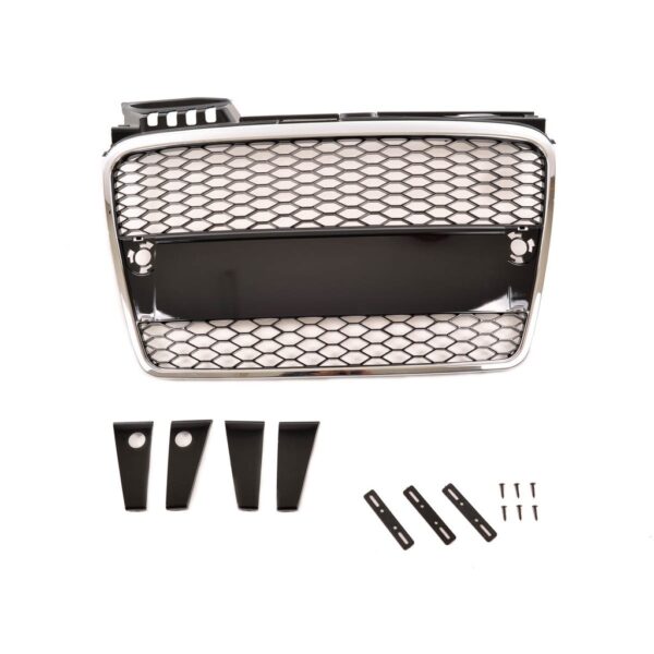 Kühlergrill Chrom Wabendesign passend für AUDI A4 B7 (8E) 2004-2008 Sedan Avant