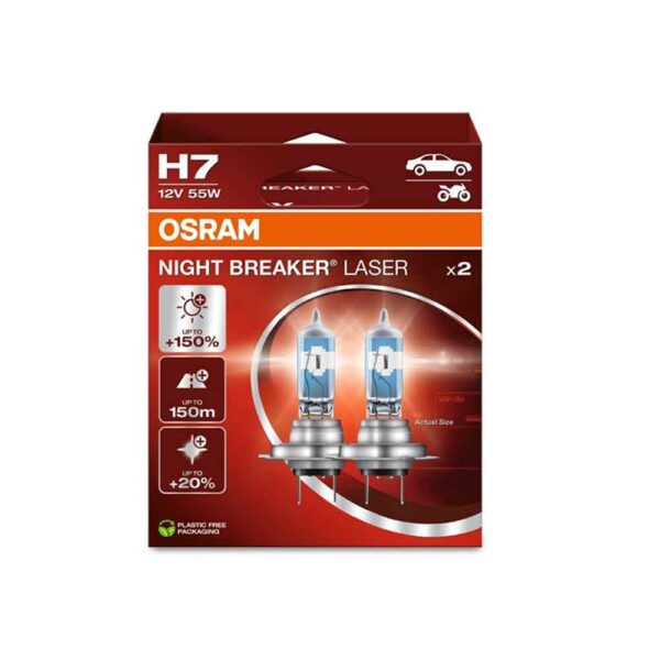 OSRAM NIGHT BREAKER LASER 64210NL-2HB H7 PX26d 12V 55W