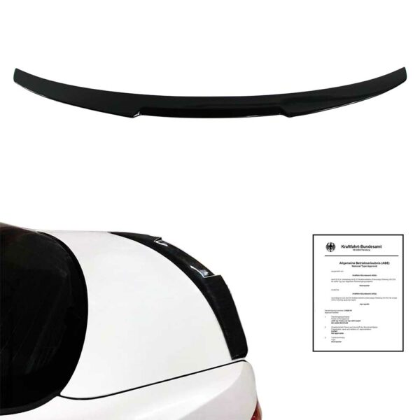 Sport Heckspoiler Schwarz Glanz Passend für BMW E92 06-13