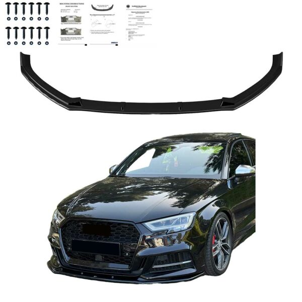 Sport Frontspoiler mit ABE Passend für Audi A3 S3 V8 16-20