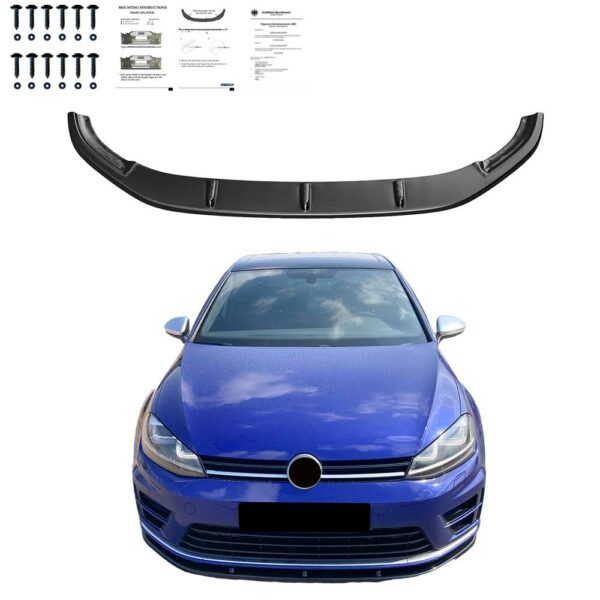 Sport Frontspoiler mit ABE Passend für VW Golf MK7 R VE2 13-16