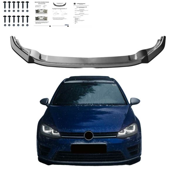 Sport Frontspoiler mit ABE Passend für VW Golf MK7 R 13-16
