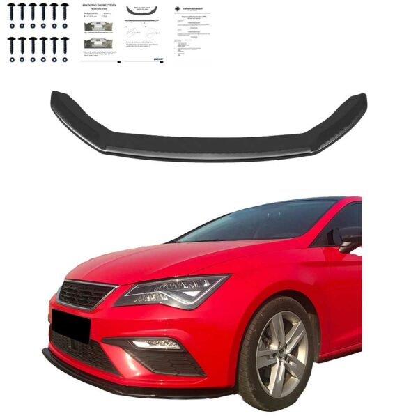 Frontspoiler V2 mit ABE Passend für SEAT Leon FR MK3 17-19