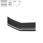 Frontspoiler V2 mit ABE Passend für SEAT Leon FR MK3 17-19
